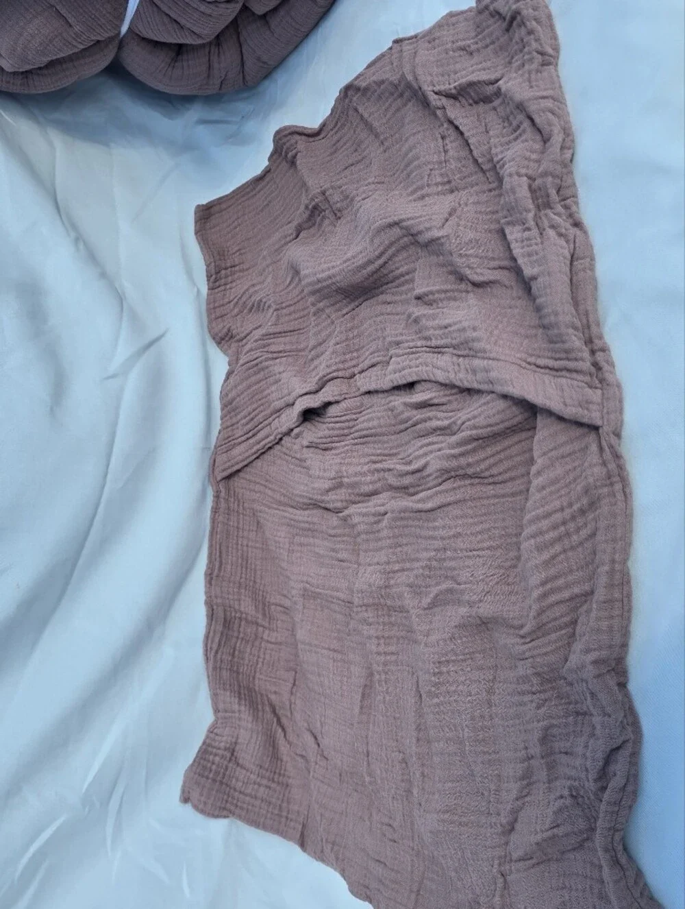 NWT Quince Twin Airy Gauze Dream Quilt Set 1 Sham Fig Organic Cotton